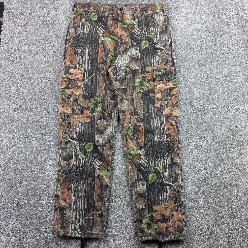Vintage Commander Camo Cargo Pants Mens 34x31 Trebark Lynch Camouflage Hunting